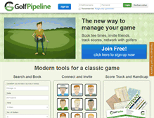 Tablet Screenshot of golfpipeline.com
